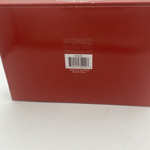 Fitz & Floyd Santa’s Forest Friends sentiment tray 9x6” new open box - Picture 10 of 10